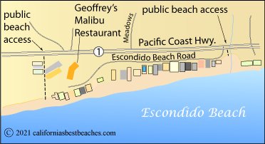 Escondido Beach map, Malibu, Los Angeles County, CA