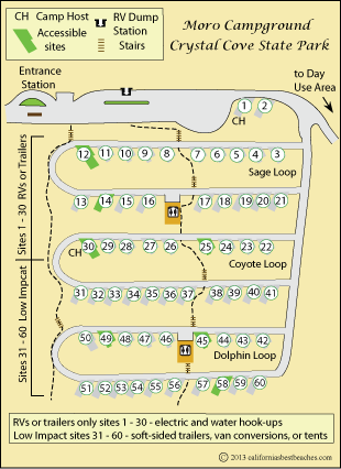 Moro Campground, Crystal Cove State Park, Orange County, CA