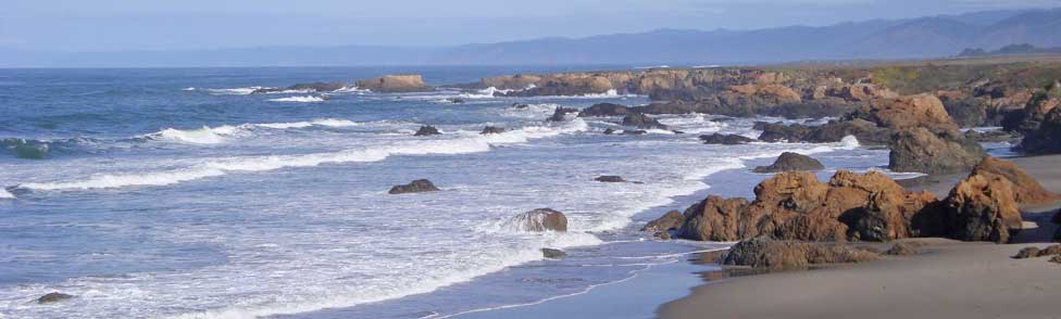 Mendocino County coast, California