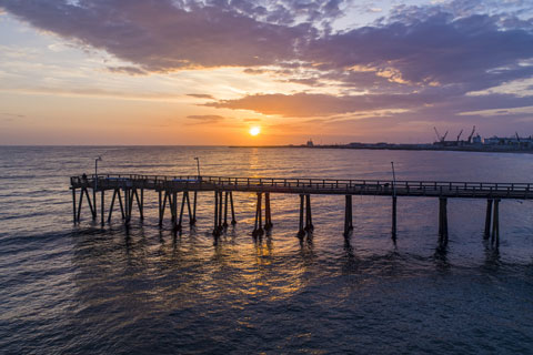 Pier at Hueneme Beach, Ventura County, CA