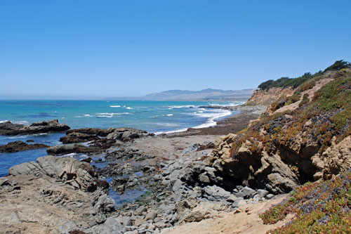 Hears San Simeon State Park coast, San Luis Obispo County, CA